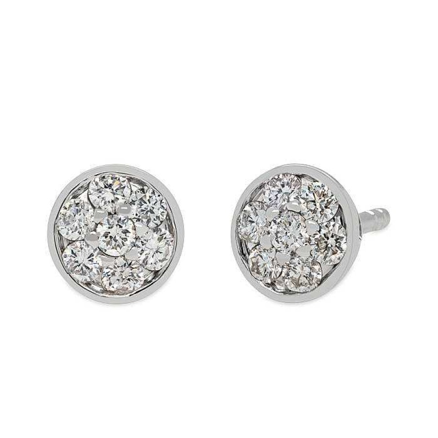 Joyas Pedro Luis Olivares | Pendientes De Oro Blanco Con Diamantes De 0,32 Quilates