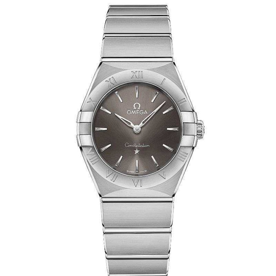 Relojes Omega | Omega Constellation Manhattan Cuarzo Esfera Negra 28 Mm 131.10.28.60.06.001