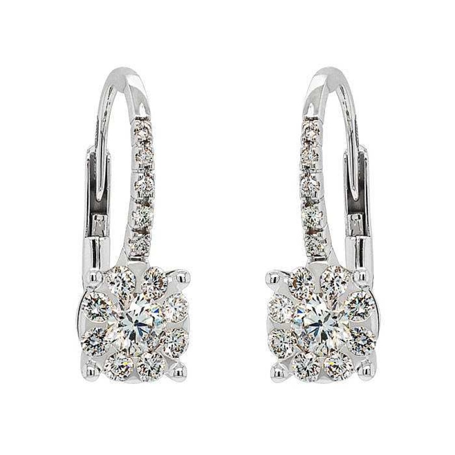 Joyas Pedro Luis Olivares | Pendientes De Novia En Oro Blanco Y Diamante De 0.70 Quilates