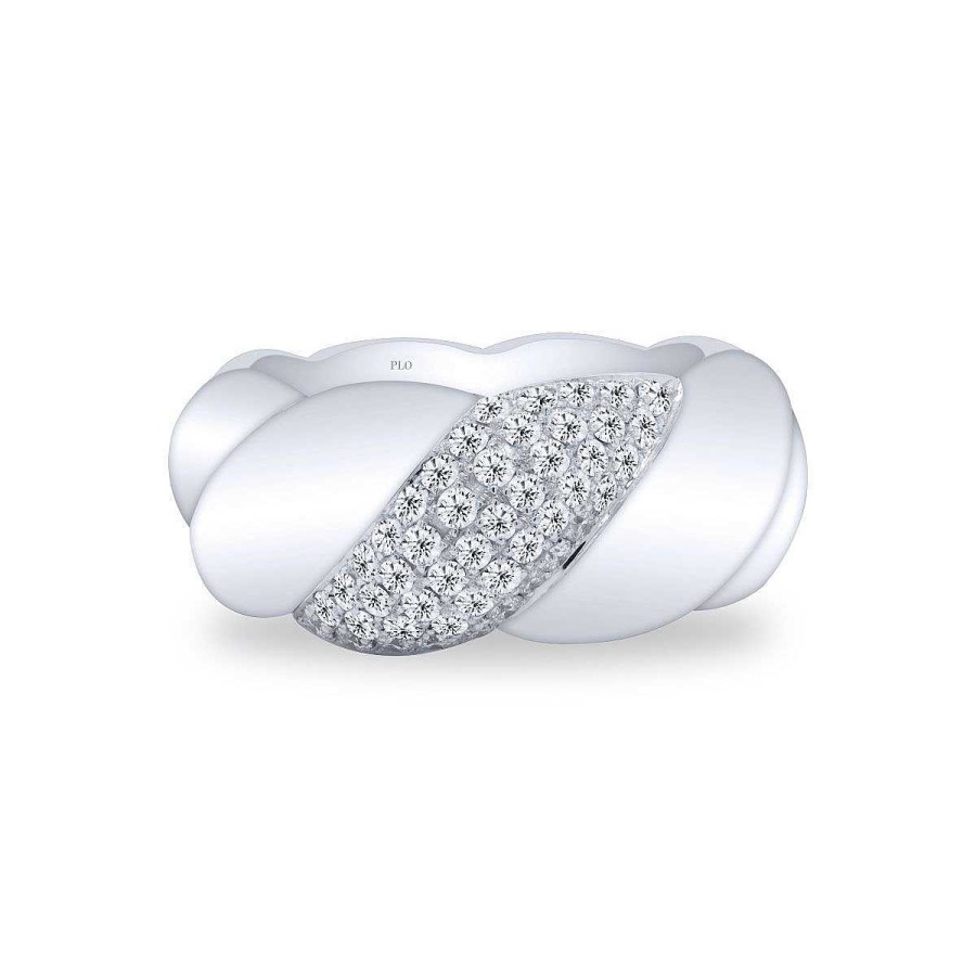 Joyas Pedro Luis Olivares | Anillo De Oro Blanco Y Diamantes Talla Brillante 0.69 Quilates