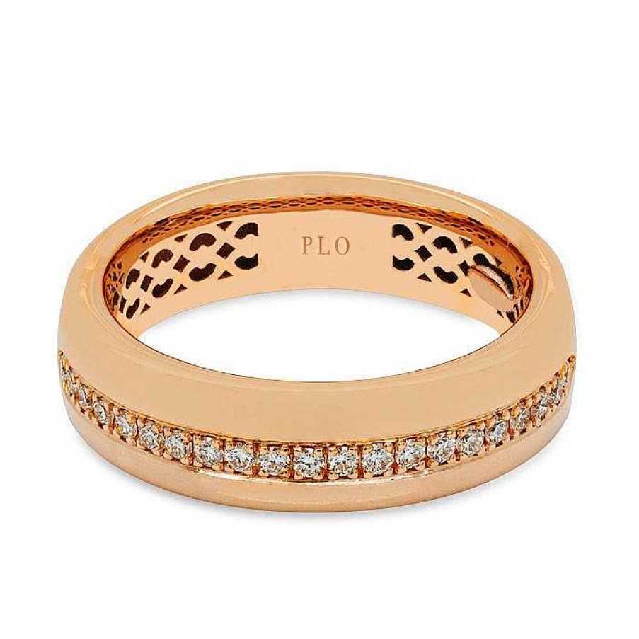 Joyas Pedro Luis Olivares | Anillo De Oro Rosa Y Diamantes Talla Brillante 0,21 Quilates