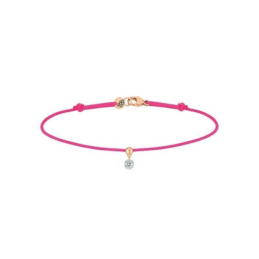 Joyas Pedro Luis Olivares | Pulsera La Brune & La Blonde Bb Rosa Oro Rosa Y Diamante 0.10 Quilates