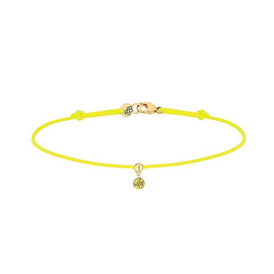 Joyas Pedro Luis Olivares | Pulsera La Brune & La Blonde Bb Oro Rosa Y Zafiro Amarillo 0.14 Quilates