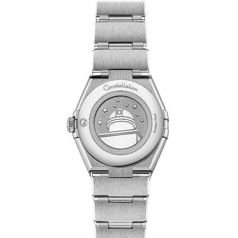 Relojes Omega | Omega Constellation Manhattan Quartz Esfera Plata Diamantes 28 Mm 131.10.28.60.55.001