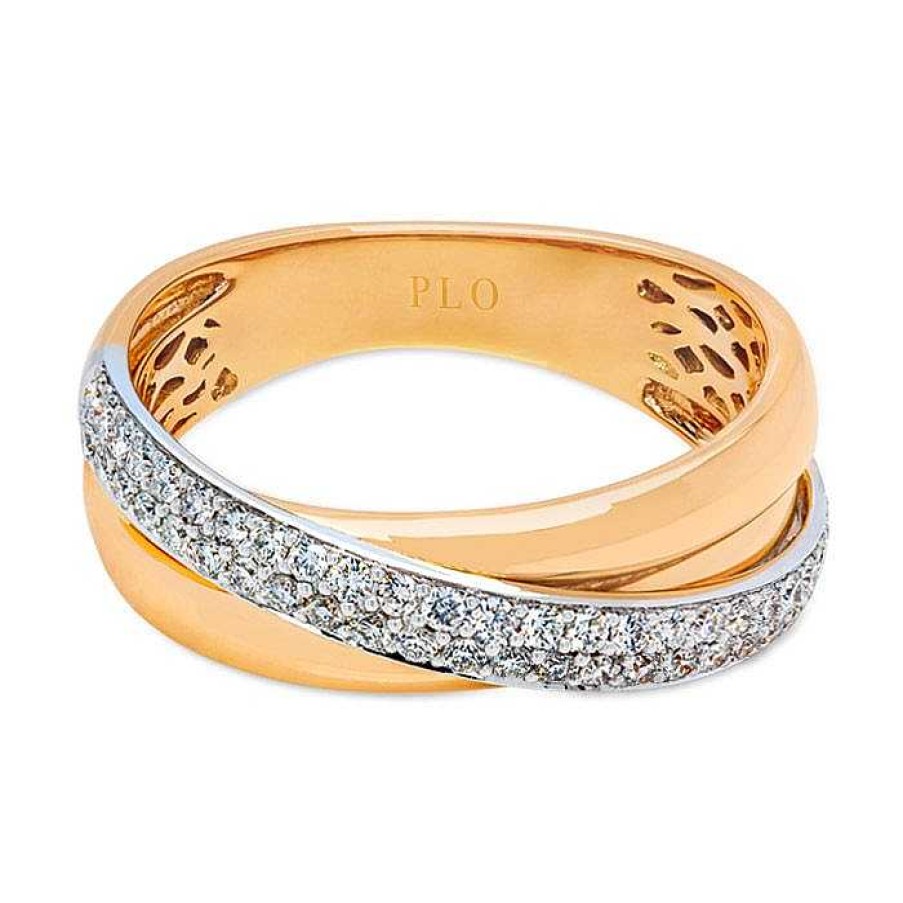 Joyas Pedro Luis Olivares | Anillo De Oro Rosa, Oro Blanco Y Diamantes De 0.37 Quilates