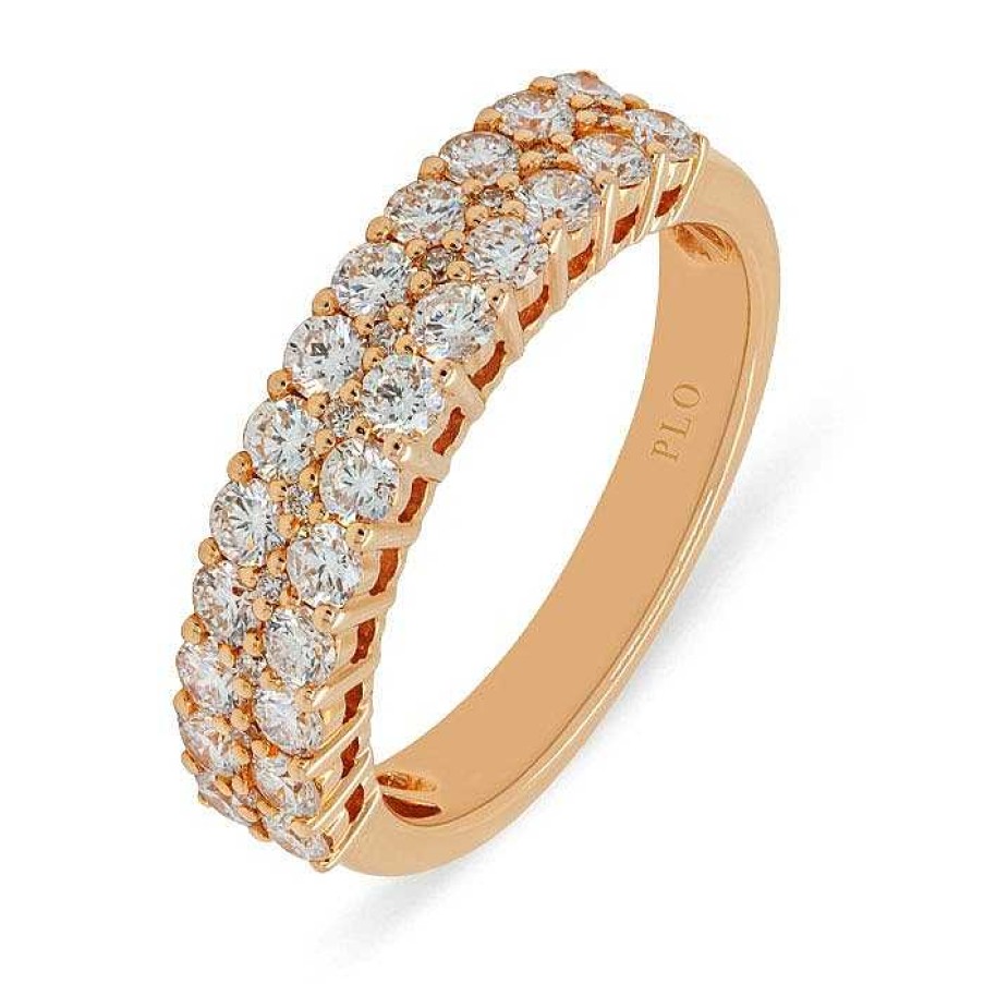 Joyas Pedro Luis Olivares | Anillo De Oro Rosa Y Diamantes Talla Brillante 1.11 Quilates