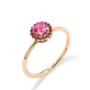 Joyas Pedro Luis Olivares | Anillo Mattioli Cupido En Oro Rosa Con Turmalina Rosa Y Rodolitas